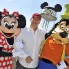 Star Sighting:  Bruce Willis with Minnie, Goofy at Hollywood Studios