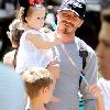 Star Sighting: David & Victoria Beckham and Family Visit Disneyland Park