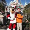 Star Sighting: Will Ferrell Poses with Santa Goofy at Disneyland Park